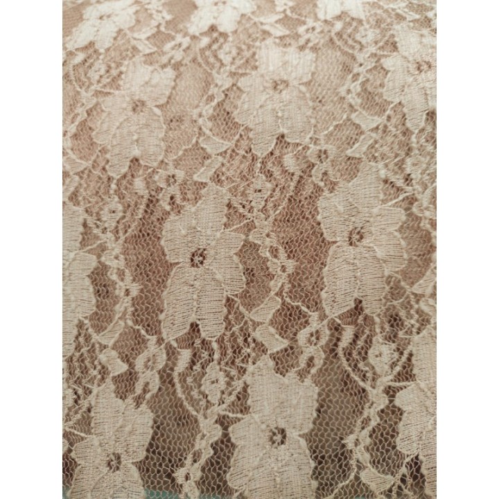 Encaje elastizado Beige